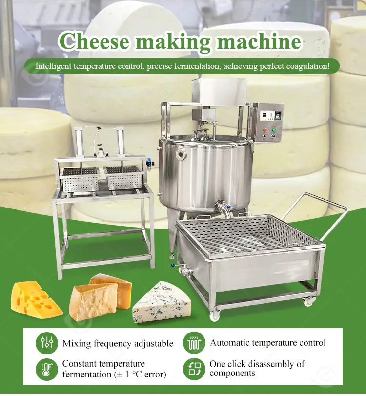 Equipo automático para la elaboración de queso ricotta y queso cottage