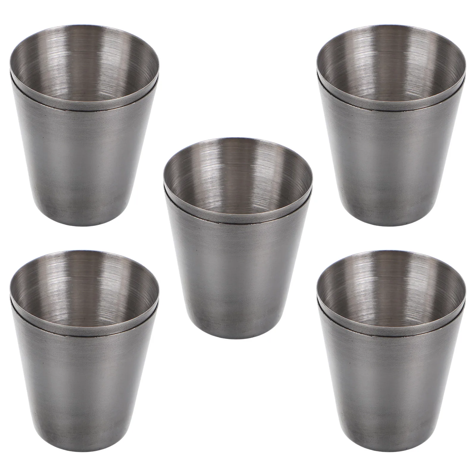

10pcs Holy Tableware Stainless Steel Stackable Communion Cups Compact Drinking Metal Goblets Religious Ceremonies Glass