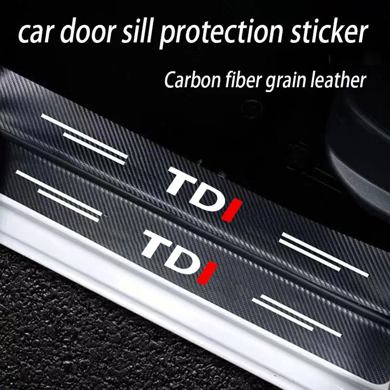 CAR Trunk Bumper Guard Decal For Volkswagen VW TDI APR TSI Polo 5 6 Bora Jetta Passat B5 Golf 7 MK5 Beetle 3B tiguan be non-slip view 2