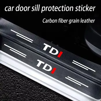 適用於大眾 VW TDI APR TSI Polo 5 6 Bora Jetta Passat B5 Golf 7 MK5 Beetle 3B Tiguan 的汽車後備箱保險桿保護貼紙,防滑 8 最佳銷售 帕薩特B7的配件 - №4