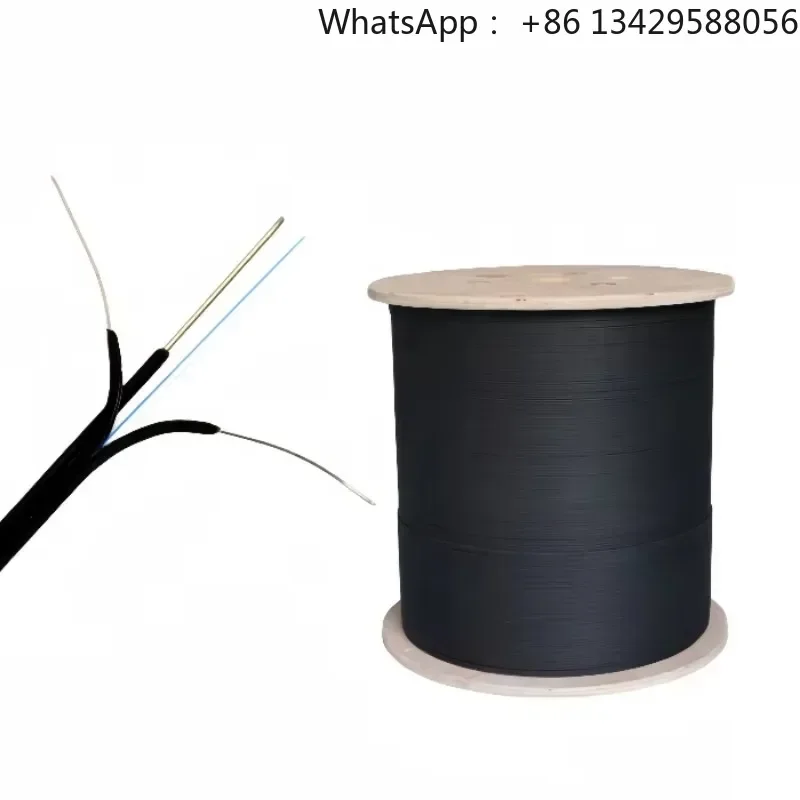 【From China】Factory price GJYXCH 2 core drop FTTH fiber optical cable with 1KM length per roll