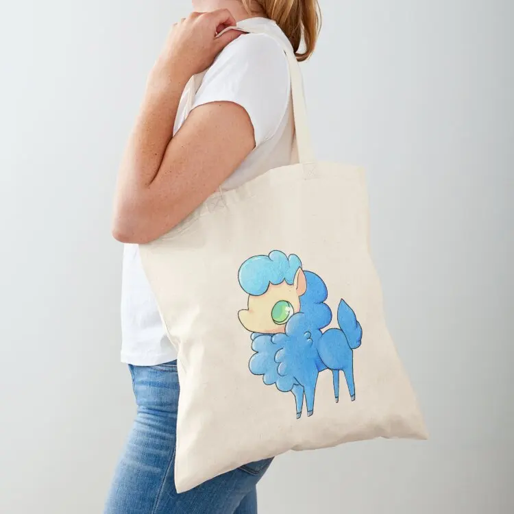 

Blue Sheep Tote Bag hand bags tote bag men Women's handbag supermarket folding bag