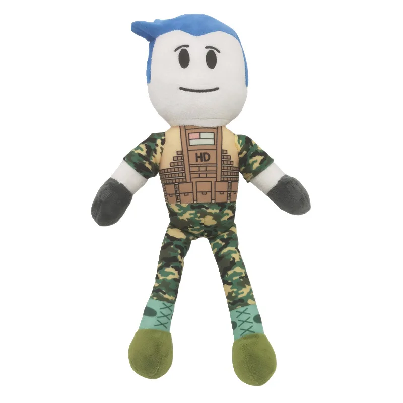 

В наличии: Плюшевая игрушка Roblox в военном стиле, мягкая кукла-персонаж из игры, мультяшная фигурка для фанатов игр, подарок на день рождения, декор для комнаты