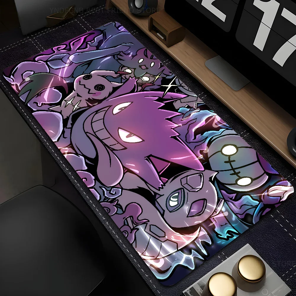 

Anime P-pokemon G-ganger Mousepad Large Computer Gaming Accessories MousePads Desk Mats Anti-slip Laptop Soft Mice Pad