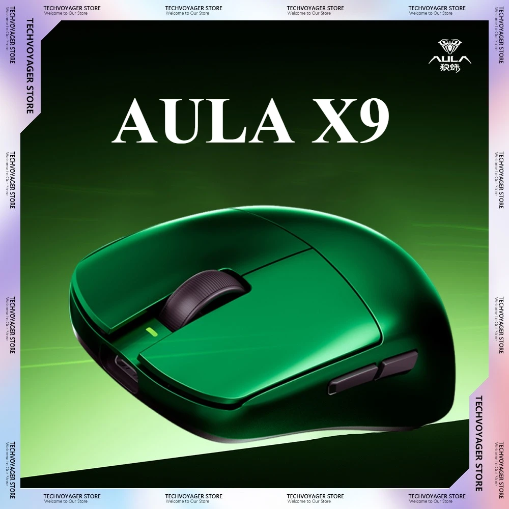 

AULA X9 Ultra Gaming Mouse Long Battery Life Low Delay Ergonomic Lightweight Custom Wireless Tri-mode Mice PC Accessories Gifts