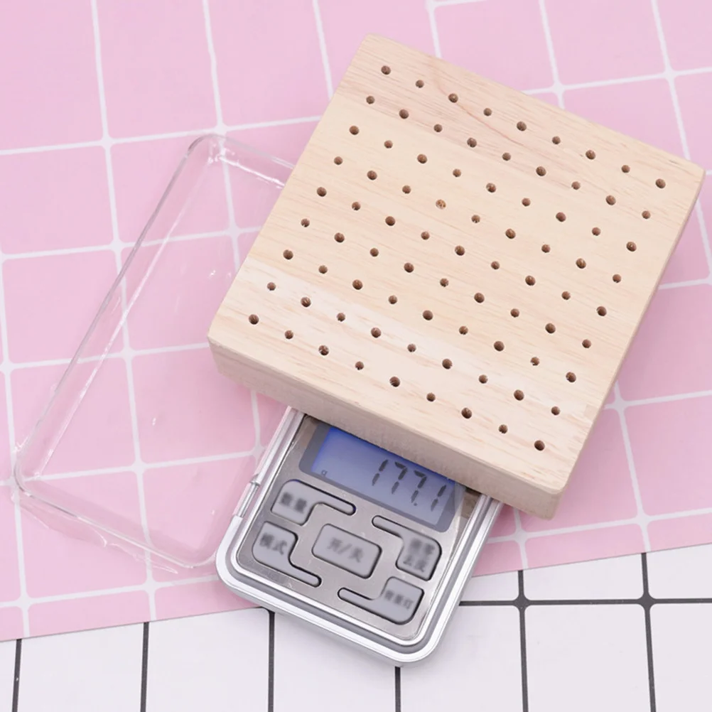 

Wooden Clay Figurines Base Durable Lightweight Square Display Stand Practical Holder for Polymer Clay Sculptures