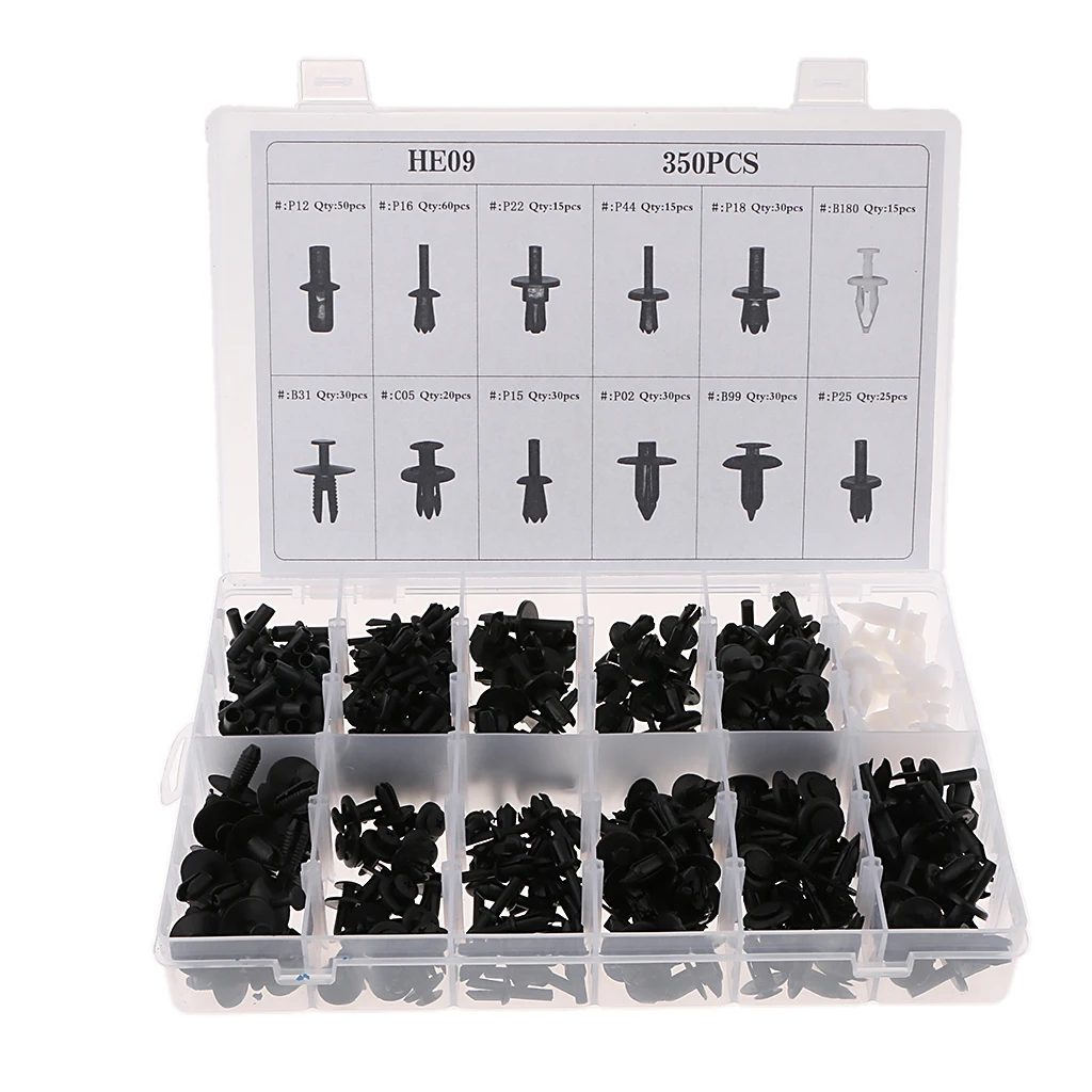 

Universal Auto Body Clips Plastic Rivet Retainer Trim Moulding Fastener Assortment for Car Accessories Tuning