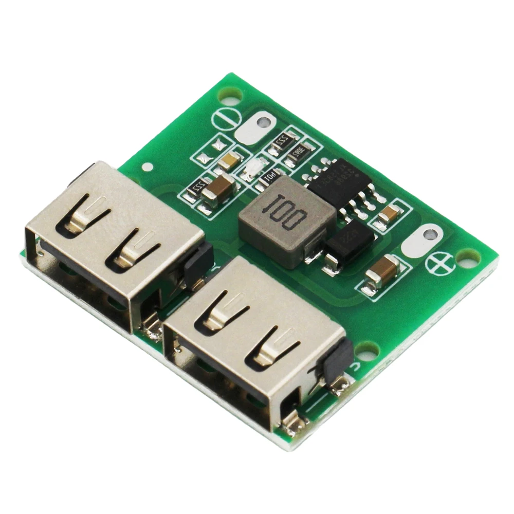 USB DC-DC Voltage Buck Regulator Step Down Power Supply Module 9V 12V 24V to 5V 3A Dual USB Output Buck Voltage Car Charging