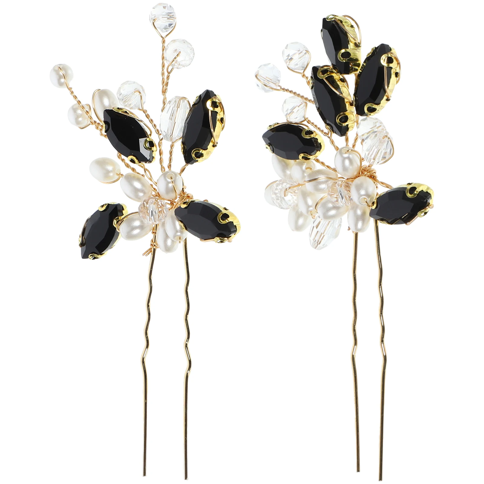 

Pearl Hairpin Tiara Accessories Rhinestones Vintage Stick Hair Sticks Jewelry Elegant Styling Women Hair Pins Retro Buns