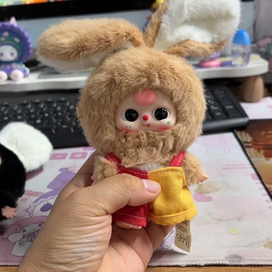 

Baby Three Miniature Bunny Macaron Series Vinyl Face Blind Box Trendy Toy Plush Doll Pendant Children Surprise Birthday Gift Toy