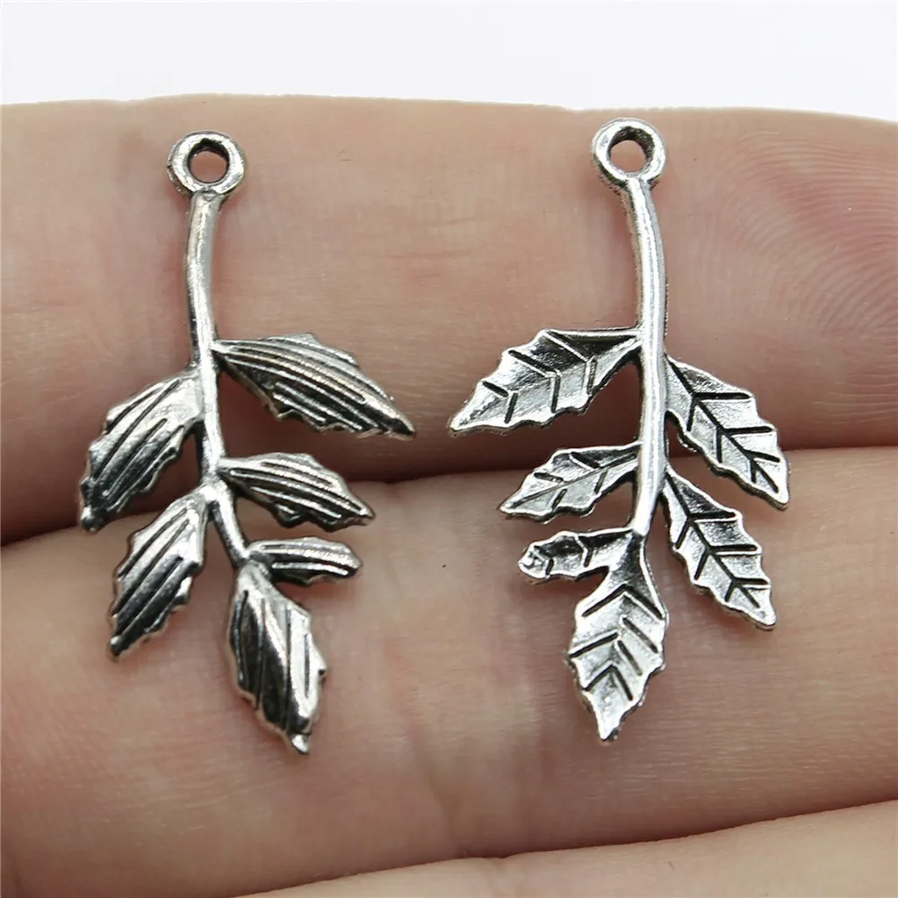 10pcs Flower Branch Charms for Jewelry Making