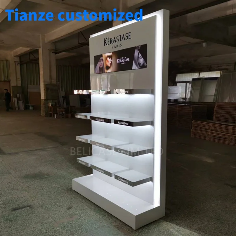 （customized）Good Sales And Good Quantity Glass Display Counter Lipstick Boxes Beauty Cosmetics Showcase Display