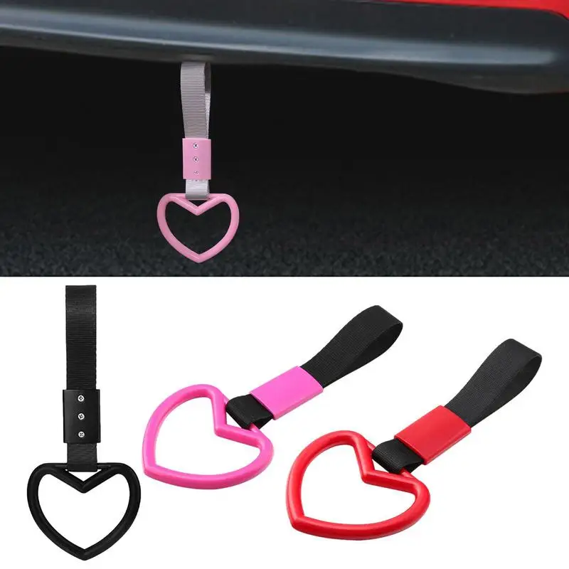 

1pcs Car JDMHeart Pendant JDMTrain Bus Handle Hand Strap Drift Auto Accessories Car Strap Decoration Exterior Accessories