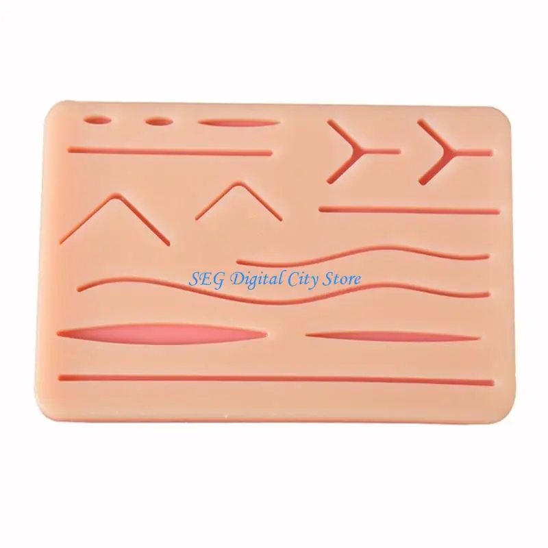 

U75B Набор для практики наложения швов с силиконовой подушечкой для кожи на 14 ран и инструментом для тренировок