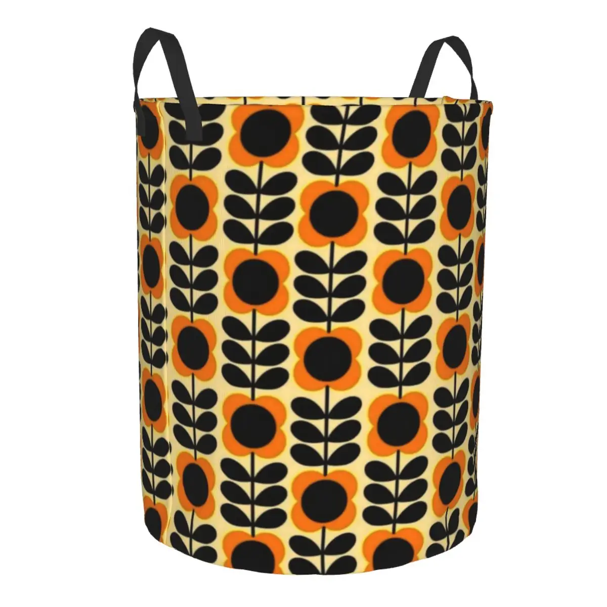 Custom Orla Kiely Multi Stem Flowers Laundry Basket Collapsible Scandinavian Style Toy Clothes Hamper Storage Bin for Kids