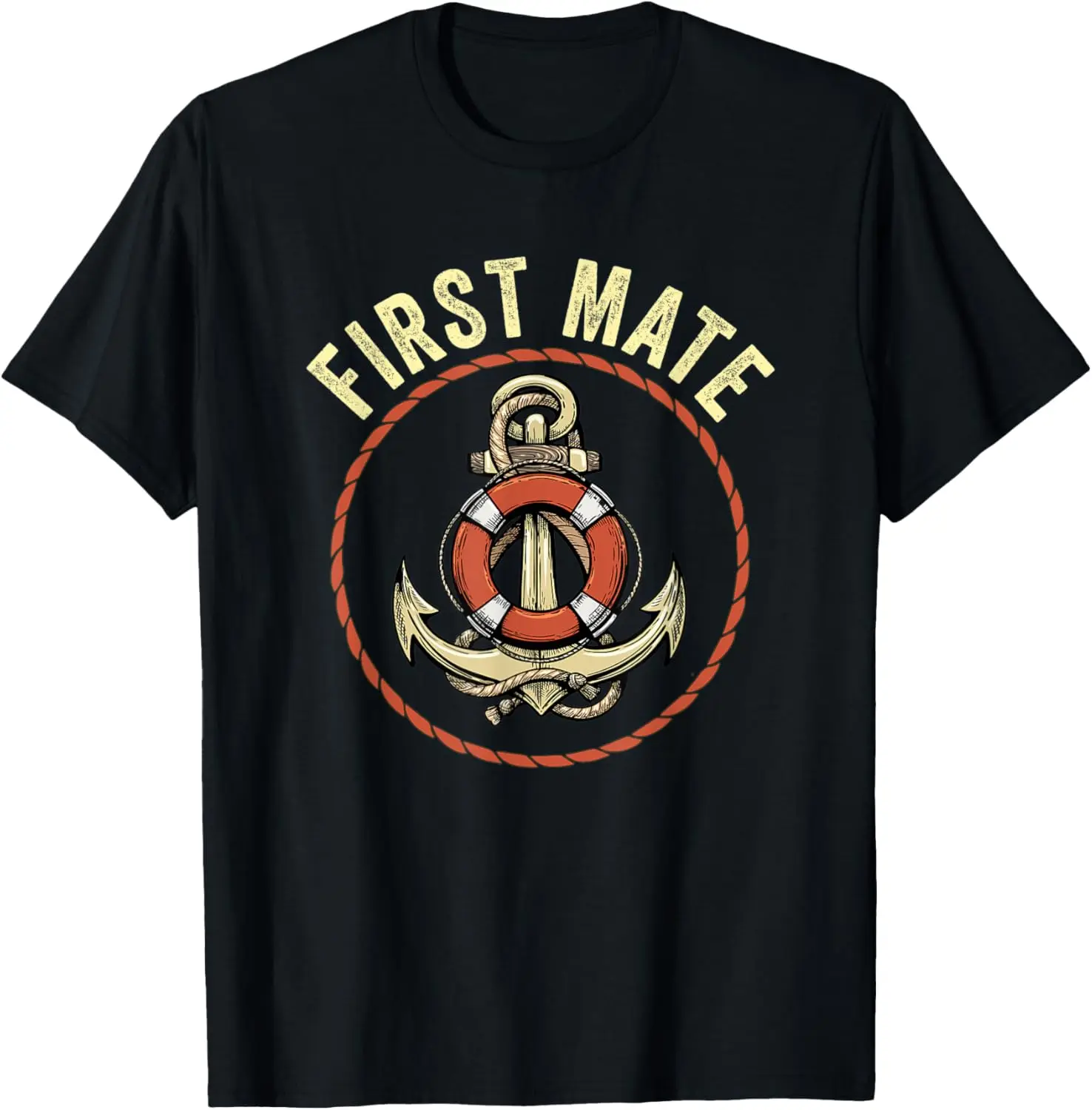 

First Mate Matching Kids Women Family Outfit Boating Sailing T-Shirt