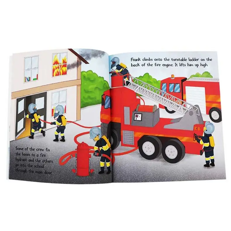 Genuine original English book Busy people series Firefighters original English picture book