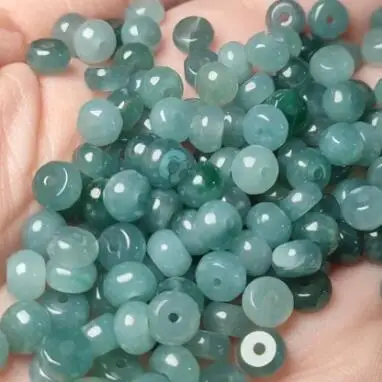 3*6mm Myanmar Grade A Jadeite Burma Blue Water Jade Abacus Beads For Jewelry Making Diy Bracelet Beaded Necklace Accessories