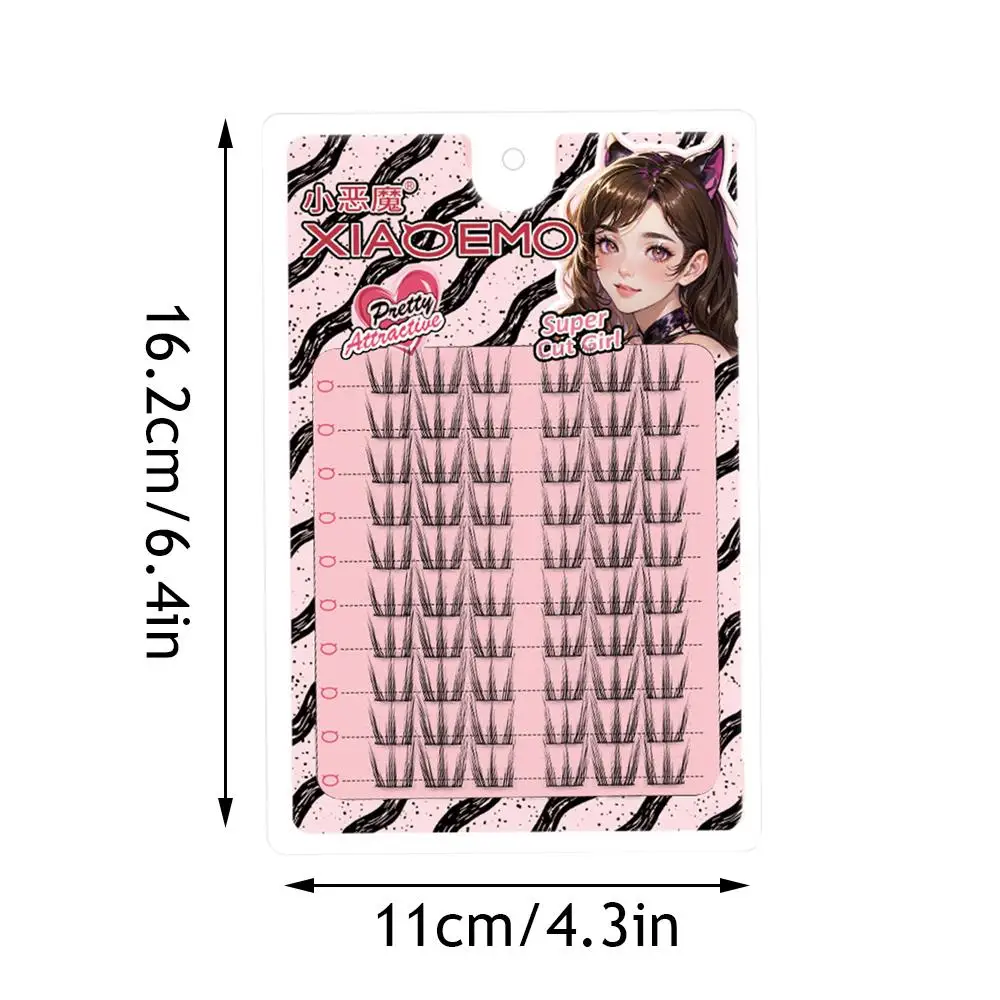 Extension de cils bricolage 60 grappes 10-12mm faux cils mélange de maquillage de cils greffage individuel grappes de cils accessoires de cils