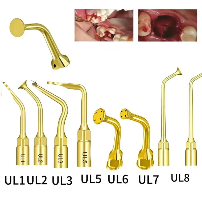 Dentistry Piezo Surgery Tip For Bone Cutting /Sinus lifting/Implant And Exelcymosis Surgery Tip Fit Mectron And Woodpecker UL