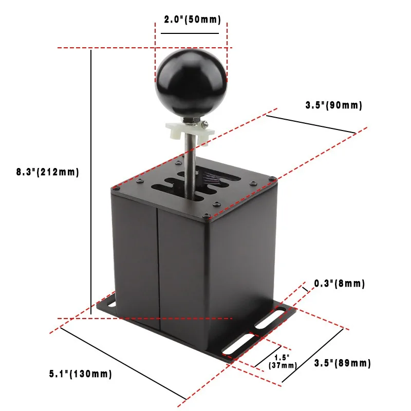 racing game shift emulator Hand shift paddle H transmission Handbrake shifter 1pcs