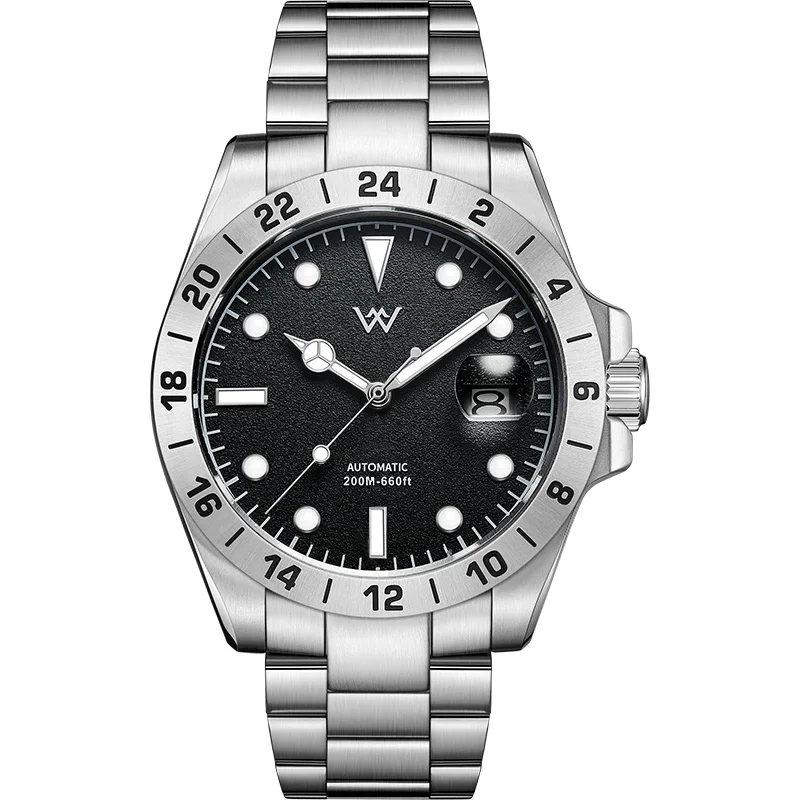 WM Watch mechanical watch, 1612 movement, 316L stainless steel case, sapphire crystal, 200-meter water resistance WM092