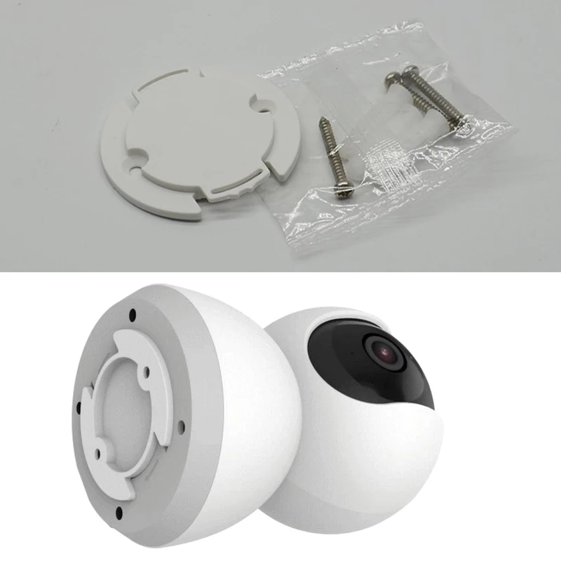 Security Camera Mount Bracket ABS Indoor Outdoor Wall Mount Bracket For Security Dome Camera No Drilling