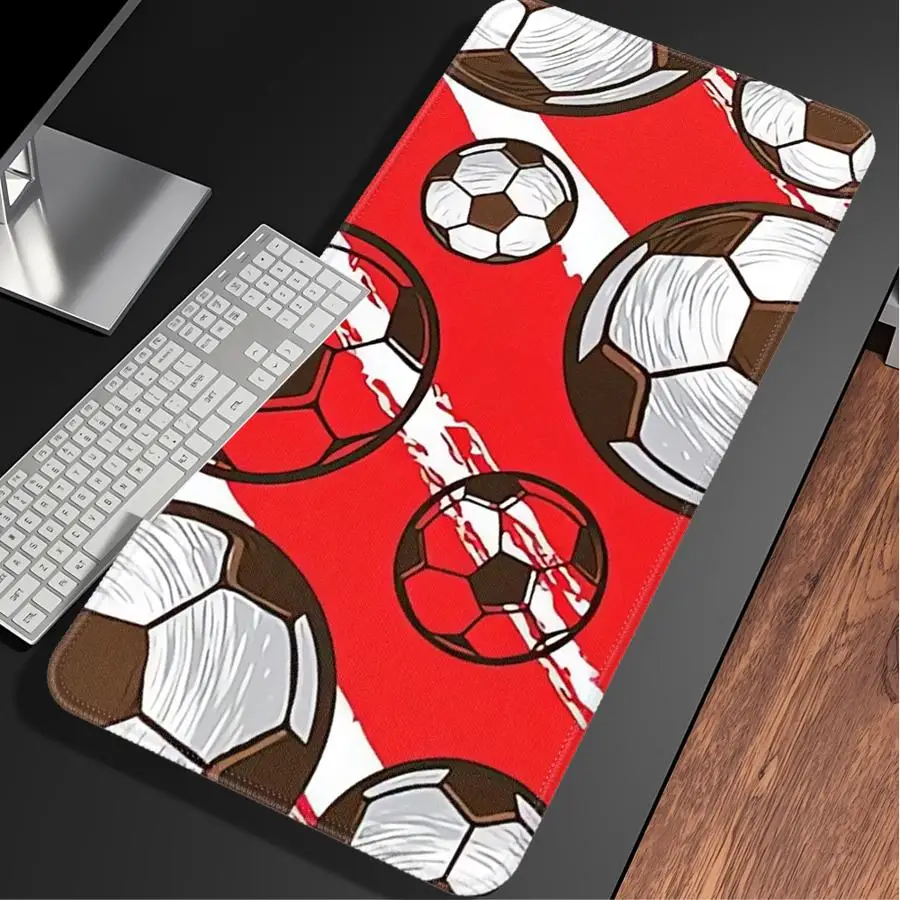 Mouse Pad Game Console Pad Computer Laptop Pad Keyboard Mouse Pad office Pad Desk accessories overlock Football Collage Pattern