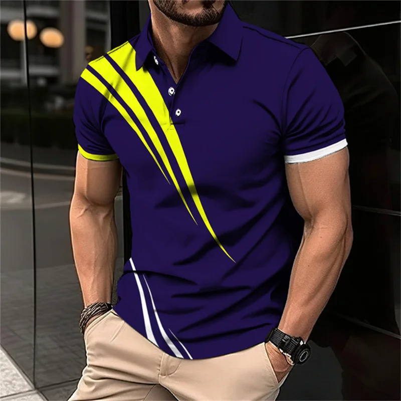 Polo personnalisé pour hommes, Streetwear Hip Hop d\'été, Chemise d\'affaires à la mode, Vêtements de loisirs, Haut à col respirant, Nouveau