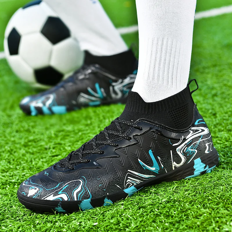 Neue Herren-Fußballschuhe für Rasen, Ultraleichte Sport-Indoor-FG-Turf-Futsal-Erwachsenen-Fußballstiefel, Rutschfeste Komfortable Stollenschuhe – Detail 24