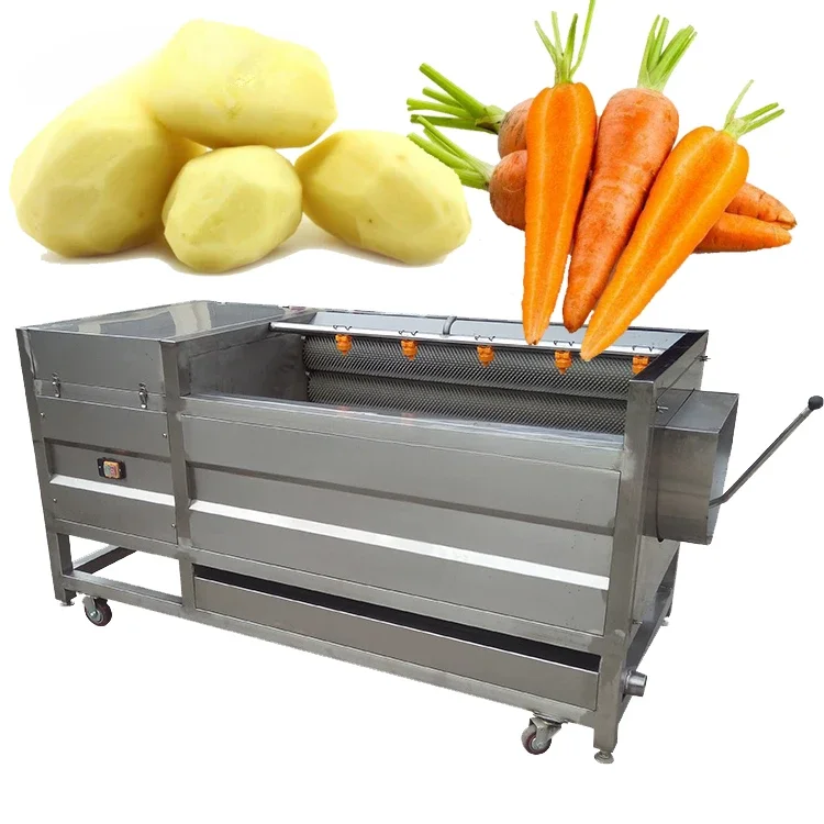 Efficient Vegetable Fruit avocado roller Washing Machine/Carrot Onion Beet brush washer peeler/dry dates brush Cleaning machine