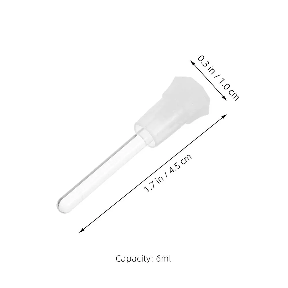 50 pezzi bottiglie di olio essenziale bacchetta di vetro adatta ai viaggi trasparente 6 ml design robusto conservazione della freschezza bacchetta di vetro olio essenziale