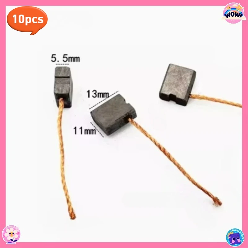 10pcs Engine Brake Accumulator Electronic Brake Pump Single Carbon Brush