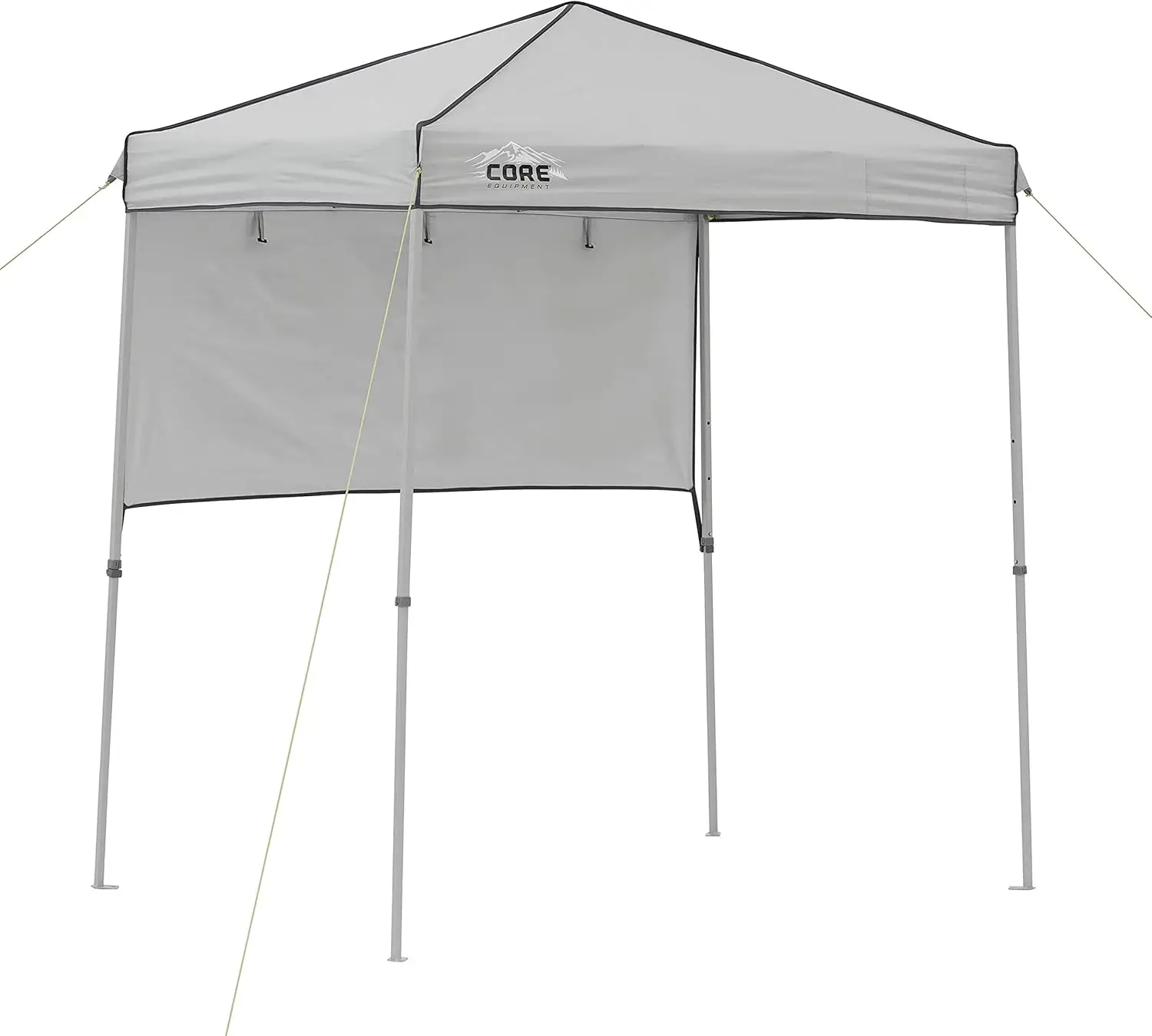 Outdoor Use, Gray Straight Leg Canopy Tent, Adjustable Sun Wall, 6 ft x 4 ft