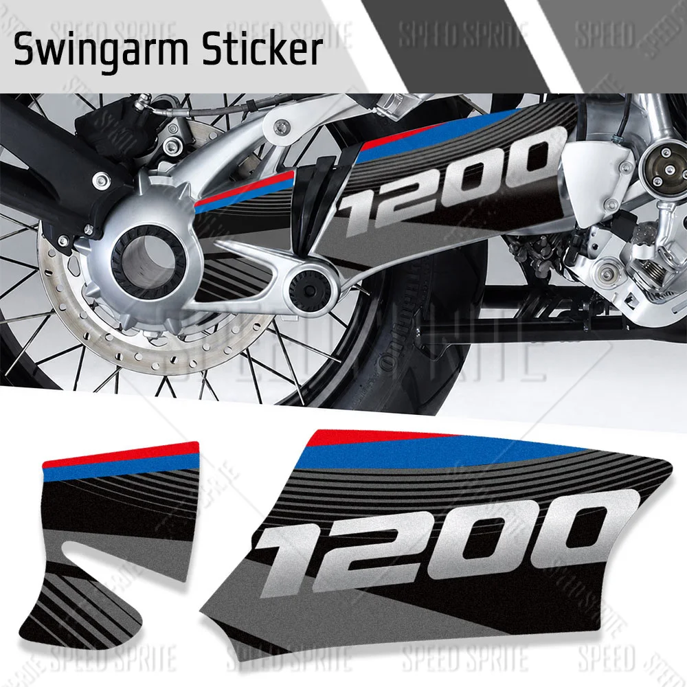 For R1200GS 04-12 R1200GS Adventure 04-13 Motorcycle Swing arm Decal Waterproof Rotating Shaft Swingarm Sticker