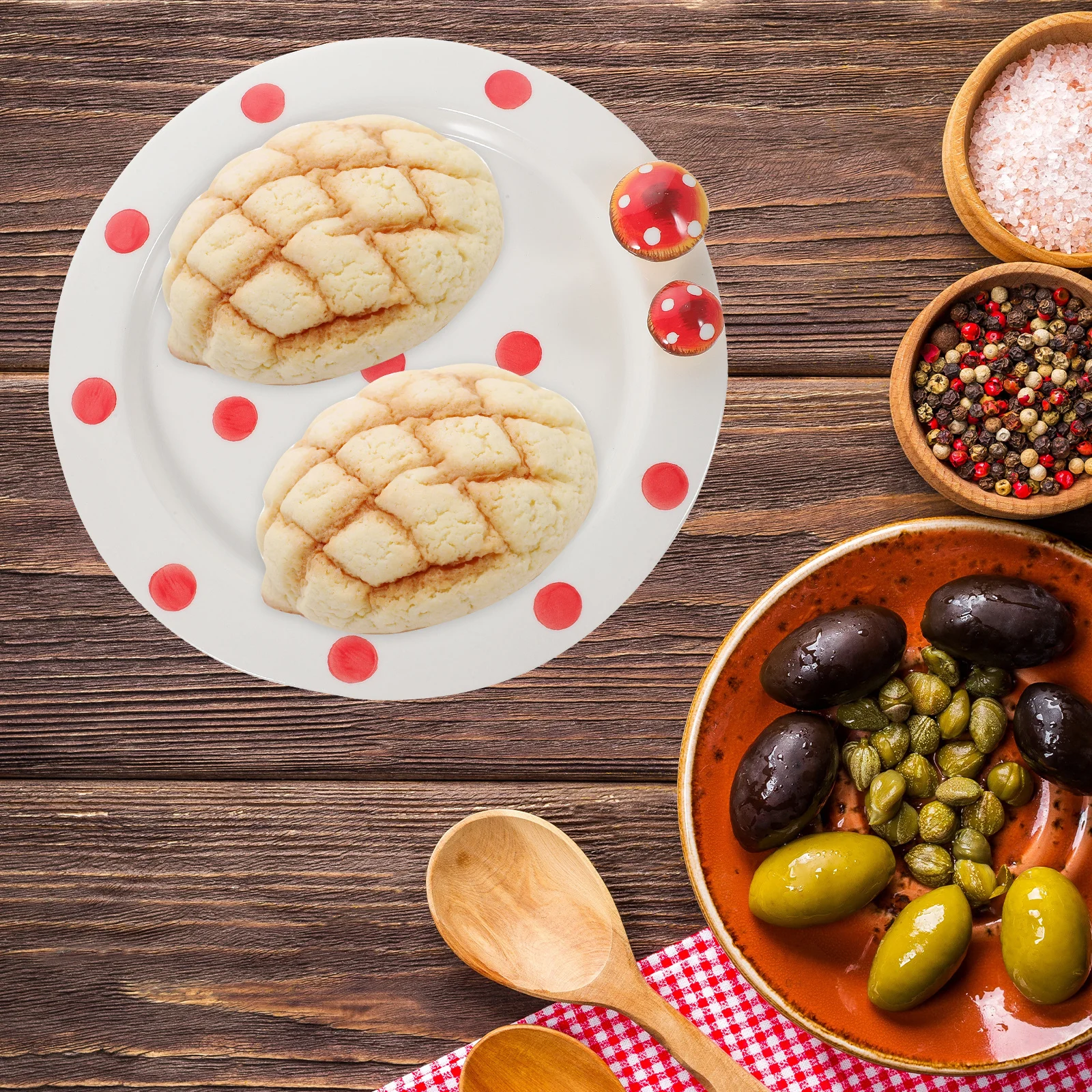 

Holiday Dessert Plates Food Platters for Parties Ceramic Serving Tray Fruit Multi-function Tabletop