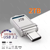 2TB Metal Flash Drive Usb 3.2 Super High Speed Transfer U Disk Pen Drive 1TB Waterproof Type C Disk For Cellphone PC 2025