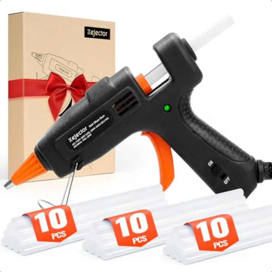 

Fireproof Hot Glue Gun Mini Glue Gun Kit with 30 Glue Sticks 20W Glue Gun with Transparent Glue Sticks 7 130 mm for DIY Arts Cr