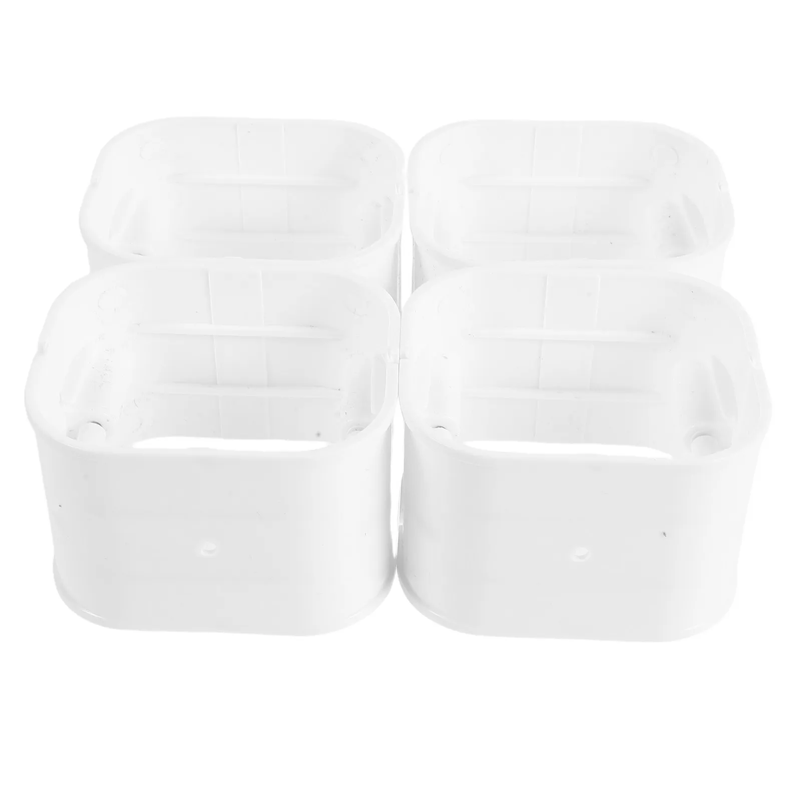 4Pcs Mini Split Line Set Cover Coupler PVC Air Conditioner Pipe Cover Connector Decorative Outside Ac Hose Protection 3x2.5 Inch