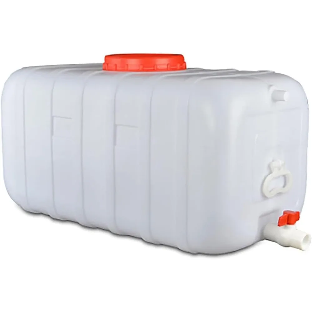 

Potable water tank for camping Large Plastic Water Storage Container with Spigot Portable Emergency Water Carrier for Outdoor RV