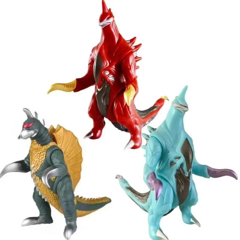 19cm Godzilla Vs Kingkong Blue Rex Godzilla Soft Glue King Gigan Action Figurine Movable Joints Model Toys For Kids Gift