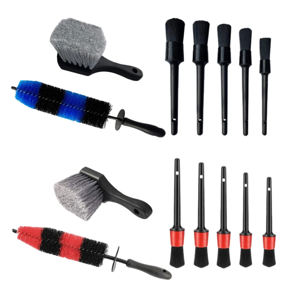 

7Pcs Wheel Tire Brush Kit Car Cleaning Tools Rim Brush Kit Handle Wheel Brush For Car Motorcycle Bicycle Wash Accessories