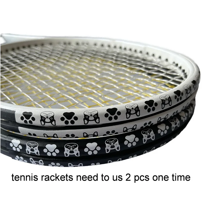 2Pcs Self Adhesive Tennis Racket Protect Tape Anti Paint Off Badminton Accessories Racket Frame Edge Protection Stickers Cartoon