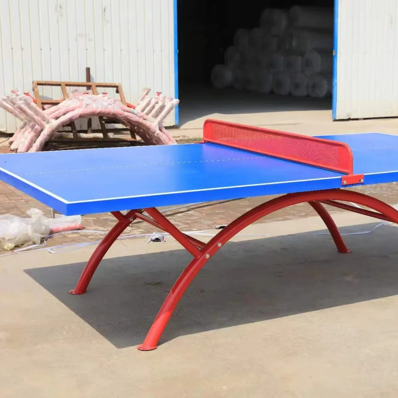 2026 Durable in Use  Outdoor Foldable Table Tennis Table Waterproof Parks Indoor Style Ping P Ong Table