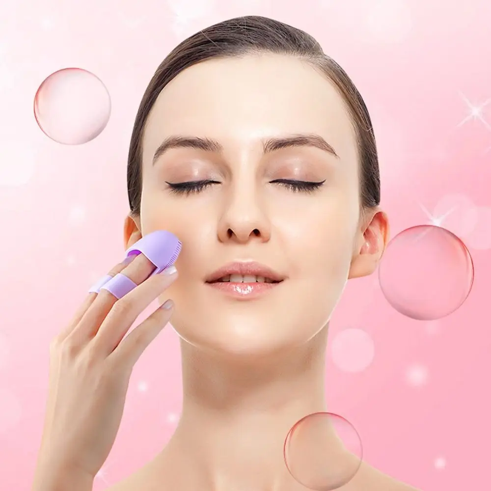 Soft Silicone Cleansing Brush Skin-friendly Skincare Face Cleansing Brush Dead Skin Removal Blackhead Removal Face Washing Brush