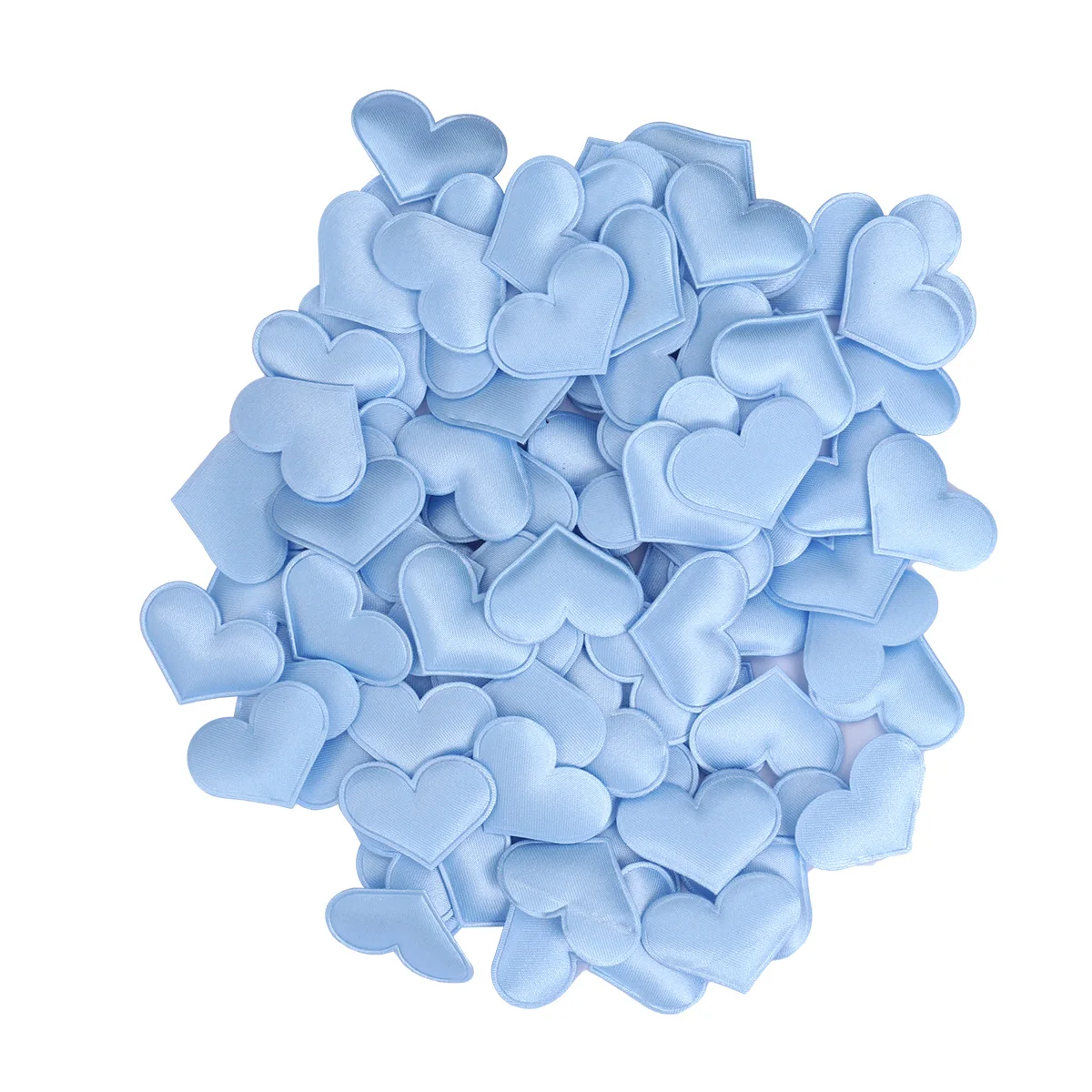 

600pcs Artificial Petals Love Heart Fake Sponge Heart Party Supplies Wedding Engagement Table Confetti Decoration (Sky-blue)