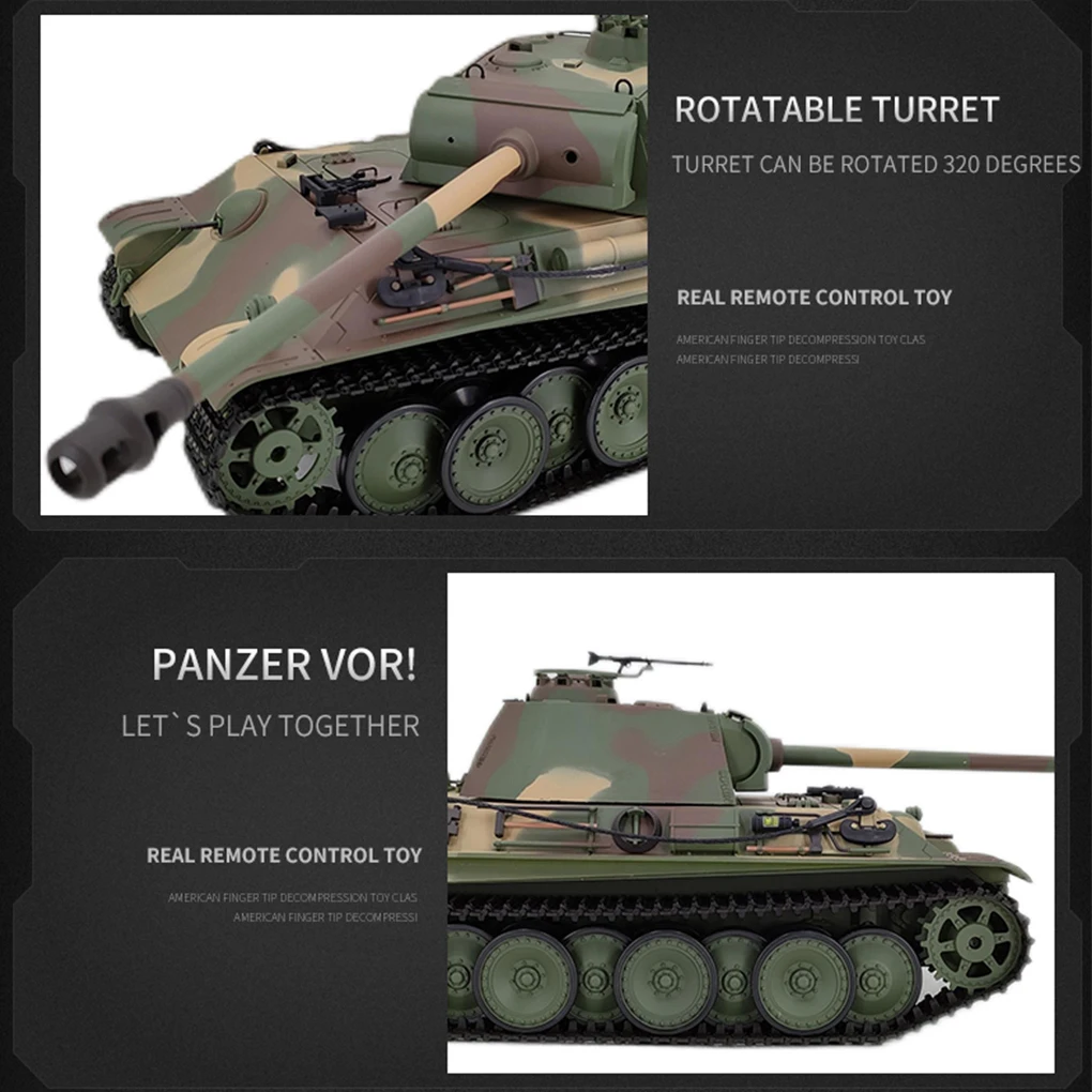 Henglong 1/16 3879-1 Niemiecki Leopard Typ G Zdalnie Sterowany Czołg Pancerny Podczerwień Symulacja Walki Model Militarny Zabawka dla Chłopca
