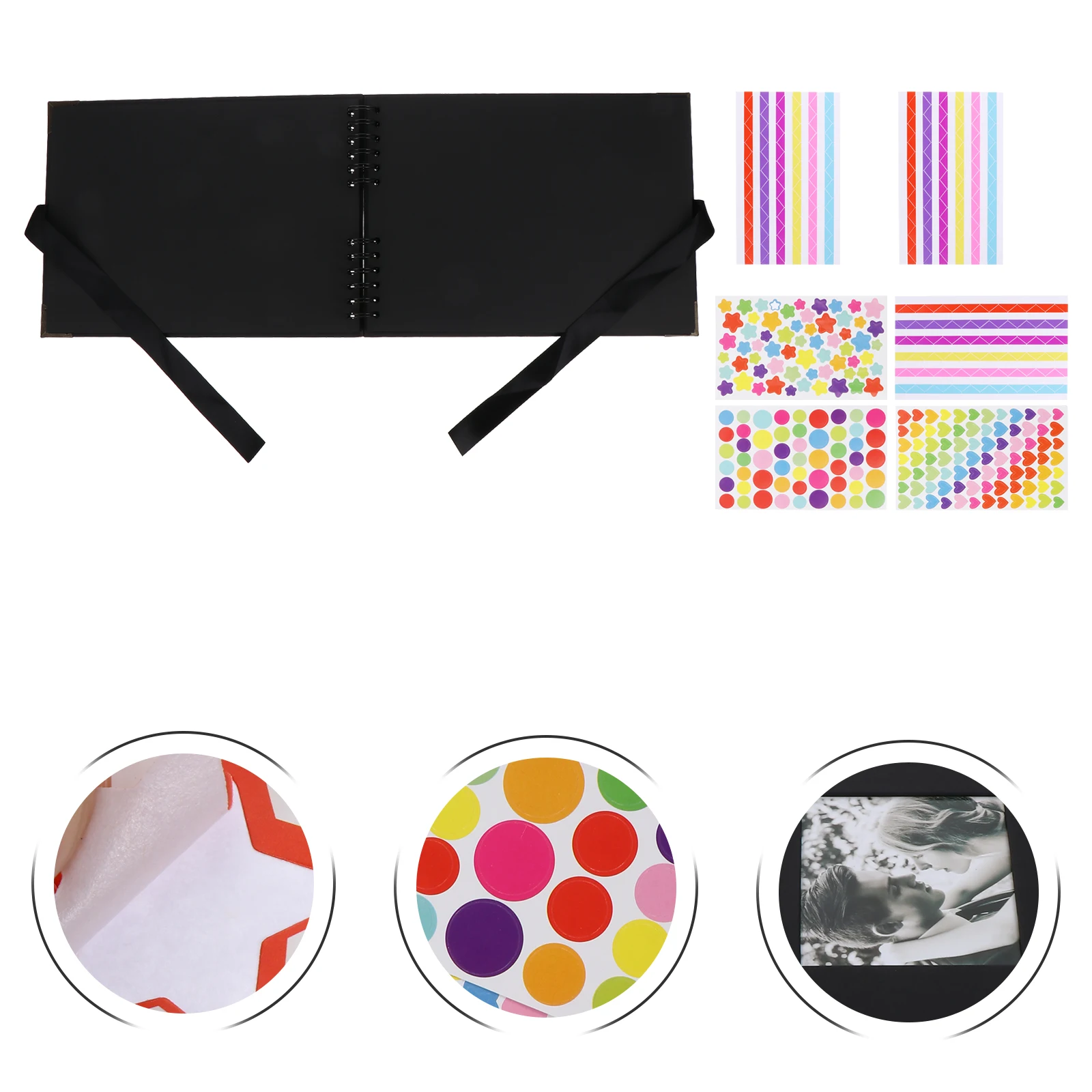 

1 Set Scrapbook Diy Photo Album Decals Diy Album Accessory Kit Exquisite Handmade Book Large Capacity Sticker