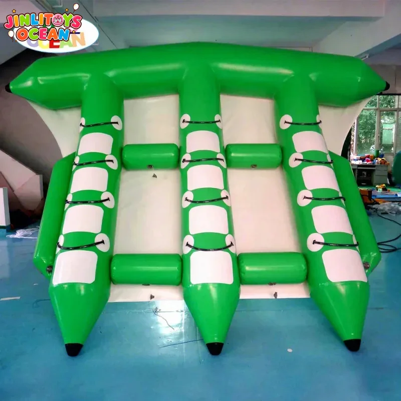 Inflatable PVC Flying Fish Towable Banana Boat for Home Water Sports for Sea Use