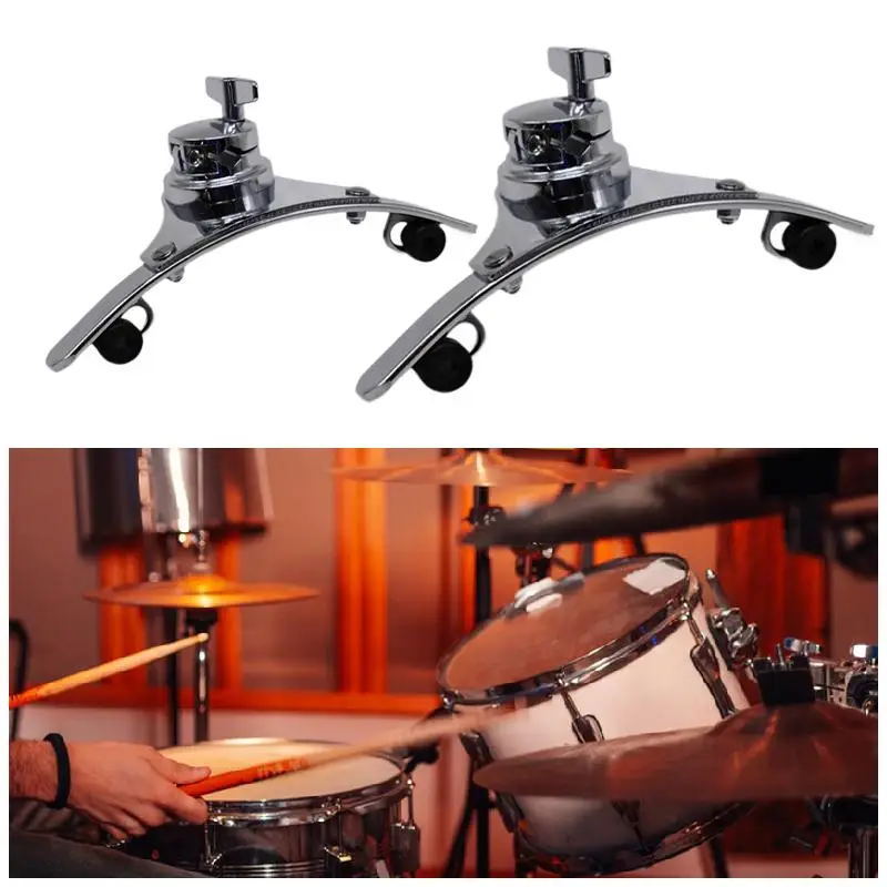 

Drum Hanger Steel Rim Mount System Durable Clamp Bracket Hardware for Drum Pad and Cymbal Stand